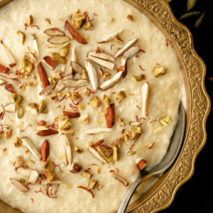 Saffron Kheer with Almond